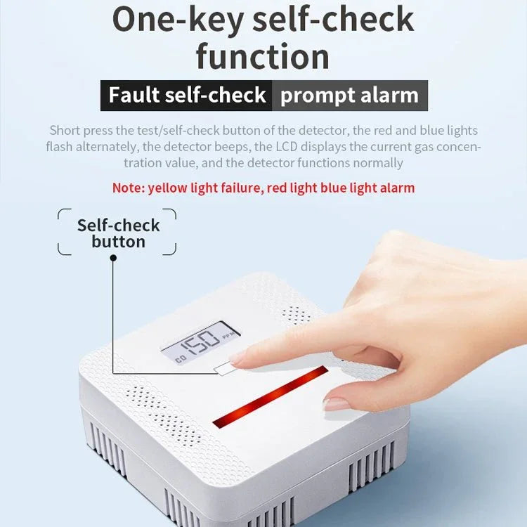 XY - S510COM 2 in 1 Carbon Monoxide Smoke Composite Alarm Detector without Battery - Trustpick