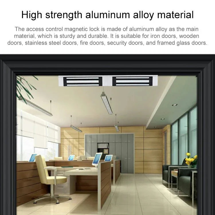 YH - 180D Double Door Magnetic Lock (180kg) - Trustpick